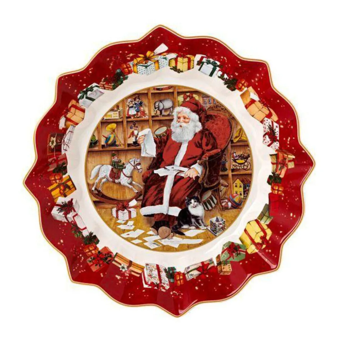 Villeroy & BochSchale 25 cm Toy’s Fantasy Santa liest Wunschzettel