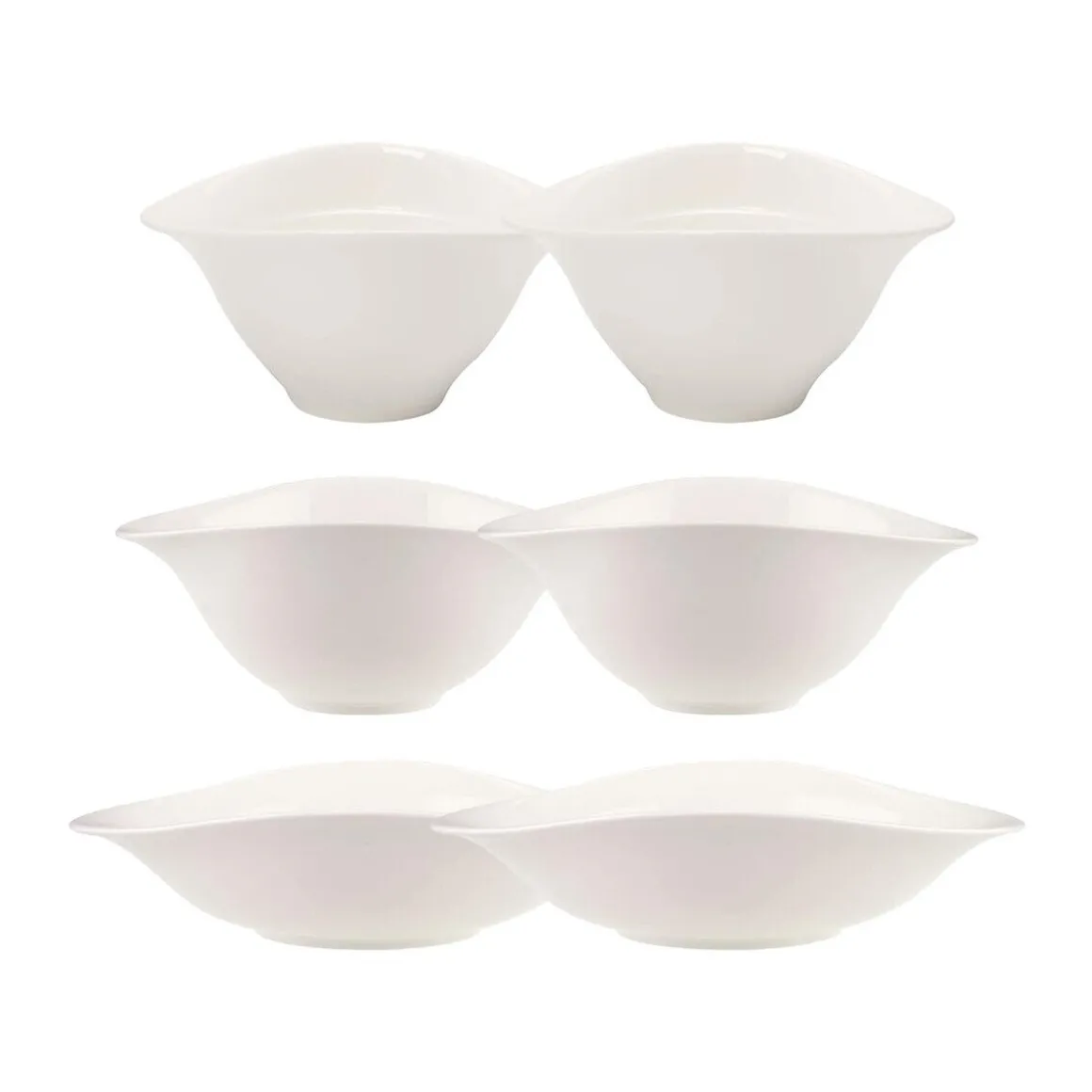 Villeroy & BochSchalen-Trio 6-tlg. Vapiano weiß