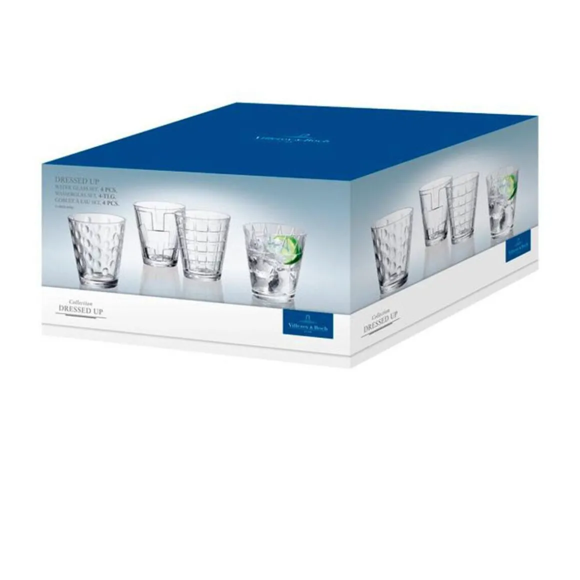 Villeroy & BochWasserglas 4er-Set Dressed Up klar