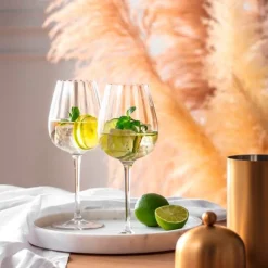 Villeroy & BochWeissweinkelch Set 4-tlg Rose Garden